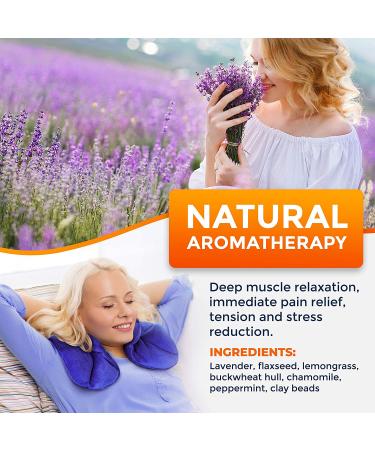 PhysioNatural Microwavable Heating Pad with Herbal Aromatherapy for Instant Muscle Pain Relief and Relaxation - Buy Online on GoSupps.com