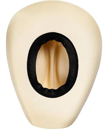 Western Style Pinch Front Straw Cowboy Hat - Canvas Sand (Large-X-Large) - Buy Online on GoSupps.com