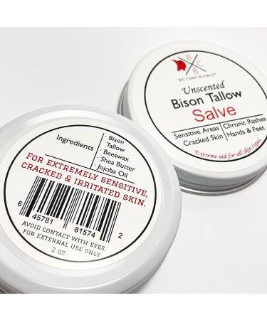 Big Crazy Buffalo Pure Bison Tallow Salve - Unscented Body Butter for Full Body Hydration | Replaces Lotion for Cracked, Dry, Itchy Skin - Buy Online on GoSupps.com