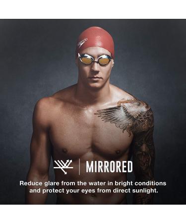 Speedo Vanquisher 2.0 Silver Mirrored Swim Goggles - Unisex | Buy Online - Buy Online on GoSupps.com