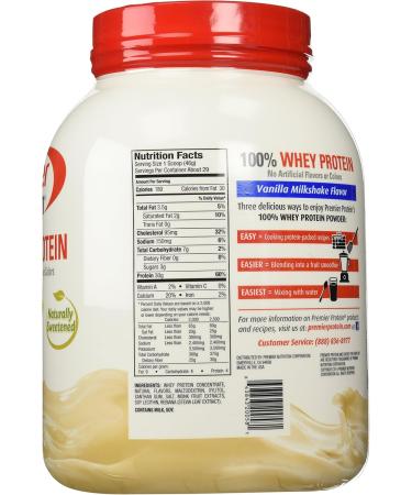 Premier Protein 30g High Protein Powder Vanilla Milkshake 3 lbs. - Buy Online on GoSupps.com