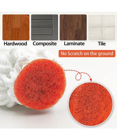 Self Wringing Mop with 2 Washable Heads - Heavy Duty Twist Mop for Floor Cleaning - 51 Inch Long Handle - Ideal for Hardwood, Vinyl, Tile, Marble, Laminate - Home, Office, Kitchen - Red - Buy Online on GoSupps.com
