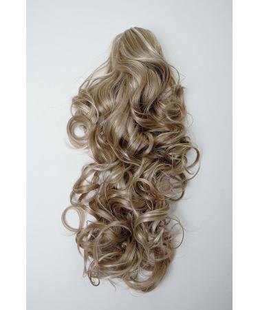 WIG ME UP SA09-613 Long 50 cm Curly Platinum Blonde Ponytail Braid - Premium Hairpiece for Stunning Looks - Buy Online on GoSupps.com