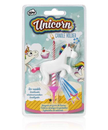 NPW-USA Novelty Unicorn Birthday Candle Holder