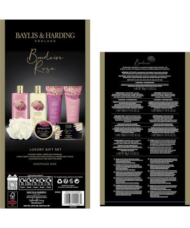 Boudoire Rose Luxury Bathing Treat Gift Set - Vegan Friendly Keepsake Box by Baylis & Harding - Buy Online on GoSupps.com