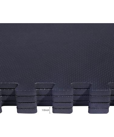 Balancefrom Fitness 24 Square Foot Interlocking Extra Thick 1/2