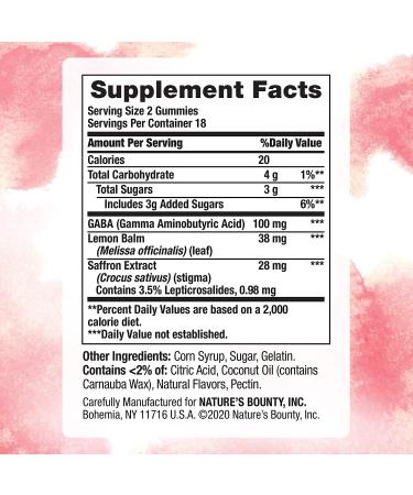 Natureâ€™s Bounty Stress Comfort Mood Booster - Wild Berry Gummies (36 Count) - Buy Online on GoSupps.com