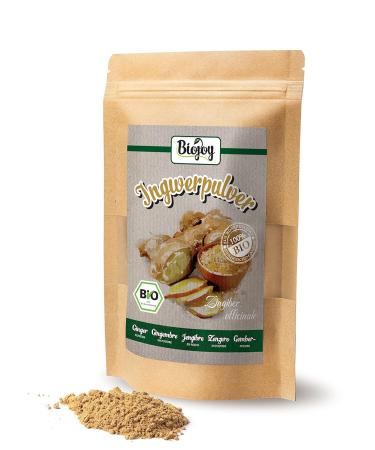 Buy Biojoy ORGANIC Ginger Powder 250g - Ground Ginger Root for Tea | Pure Zingiber Officinale | International Shipping Available - Buy Online on GoSupps.com