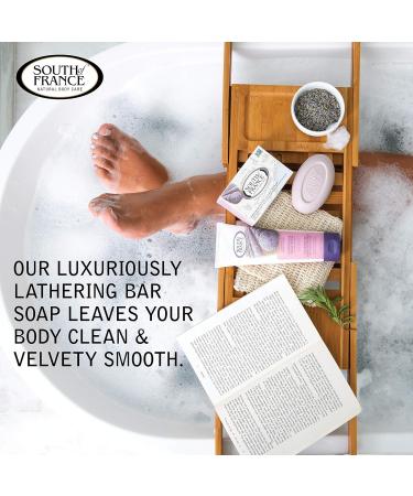 South of France Lavender Fields Clean Bar Soap: Triple-Milled French Soap with Shea Butter | Vegan Non-GMO Body Soap | 6 oz Bar 4 Pack - Buy Online on GoSupps.com