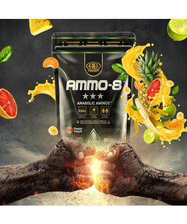 Ammo-8 Essential Amino Acids Power Punch Flavor | 30 Servings | Premium Workout Supplement for International Shipping - Buy Online on GoSupps.com