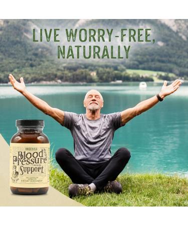 Medicine Man Plant Co. Blood Pressure Support 120 Capsules - Natural Herbal Pills with Hawthorn Rosella Hibiscus and Ginger - Organic and Herbal Supplement - Buy Online on GoSupps.com