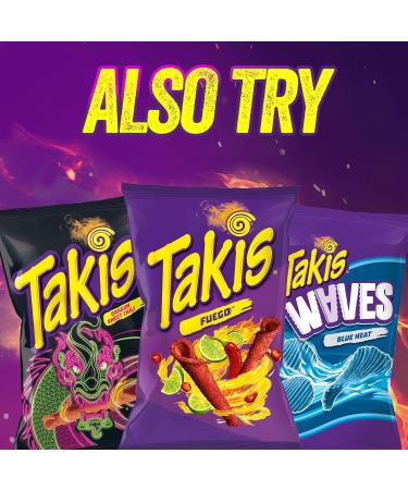 Takis Blue Heat Lot de 25 mini chips tortilla au piment pic 35 g Chaleur bleue 34.87 g (Lot de 1) - Buy Online on GoSupps.com
