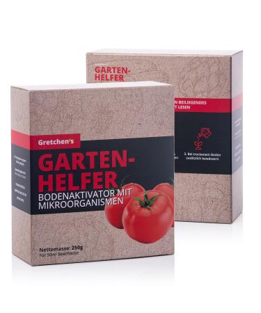 Gretchen - garden helpers organic microcorganisms 250 g (powder) - vegetable fertilizer organic & vegan - universal fertilizer for herbs vegetable garden & raised bed - tomato fertilizer floor activator for greenhouse garden helpers - 250 g
