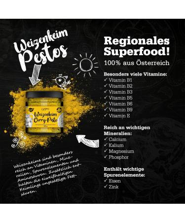  Senger's Sengers Pesto Curry - Vegetarian Wheat Pesto - 100% Austrian Superfood - 100 g - Buy Online on GoSupps.com