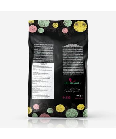 Dermawax Azulen Film Wax with Coconut Oil - 1kg Professional Hair Removal Wax for Face Legs Arms & Back - Hard Wax Pearls for Smooth Depilation - Buy Online on GoSupps.com