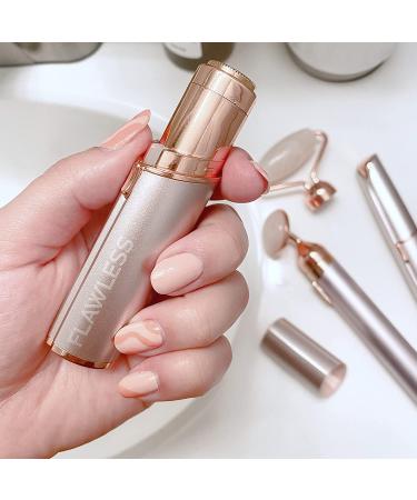 Finishing Touch Flawless Women's Hair Remover White/Rose Gold + Brows Eyebrow Pencil Trimmer Purple - Buy Online on GoSupps.com