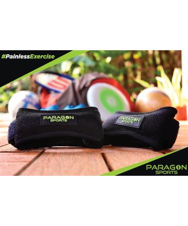 Paragon Sports Patella Knee Strap 2 Pack - Adjustable Support Band for Running, Basketball, and Athletics - Pain Relief Brace for Jumper's Knee - Black - Buy Online on GoSupps.com