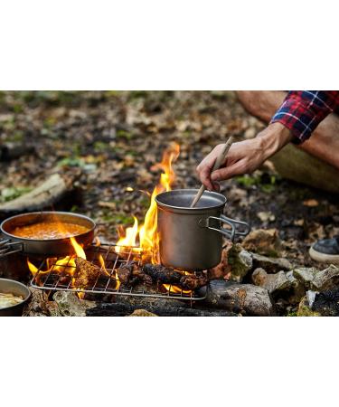 Titanium Long Handled Spoon | 8.7 inch Biggest Bowl | Outdoor Camping Companion - Buy Online on GoSupps.com