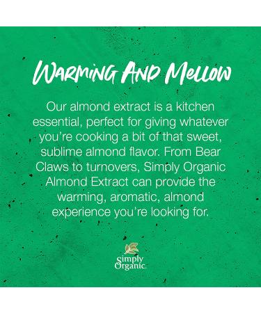Simply Organic Almond Extract 2 oz - Certified Organic | Pack of 6 - Buy Online on GoSupps.com