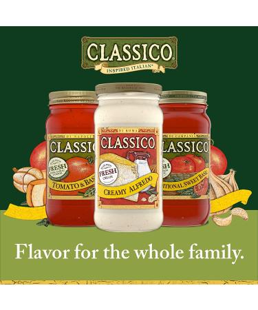 Classico Creamy Alfredo Pasta Sauce - 15 oz Jar - Buy Online on GoSupps.com