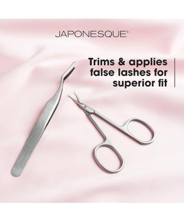 JAPONESQUE False Eyelash Applicator Kit | Stainless Steel Scissors & Tweezers for Easy Application | Perfect for Strip & Cluster Lashes | International Shipping Available - Buy Online on GoSupps.com