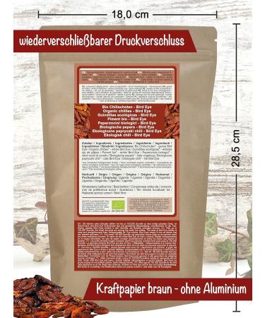 Buy Direct & Friendly Organic Chili Bird Eye Hot Dried Pods (80g) - Premium Spicy Flavor for International Shipping - Buy Online on GoSupps.com