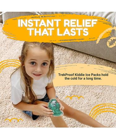 Kids Ice Packs - Small Hot and Cold Therapy Gel Beads for Pain-Relief and Injuries - Reusable Ghost Shaped Design (4-Count) - Buy Online on GoSupps.com