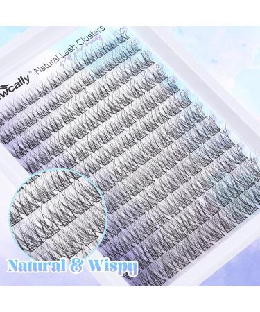 Natural Lash Clusters Kit | Wispy Eyelash Extensions | C Curl DIY Kit with Bond & Seal by Newcally - Buy Online on GoSupps.com