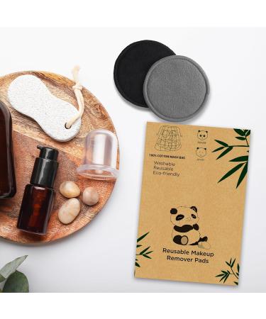Reusable Cotton Rounds & Bamboo Makeup Remover Pads - Eco-Friendly Soft Three Layer Face Cleanser | International Shipping Available - Buy Online on GoSupps.com