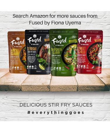 Fused Teriyaki Sauce - Ready to Use Japanese Marinade & Stir Fry Sauce for Meat & Veggies - No Artificial Preservatives or Additives - Vegetarian Friendly - 2x100ml Pouches (2 Servings per Pouch) - Buy Online on GoSupps.com