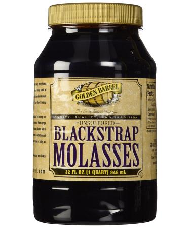 Golden Barrel Blackstrap Molasses, Unsulphured, 32 oz