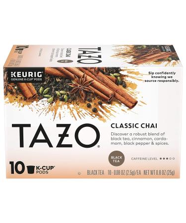 Tazo Chai Tea K-Cups Classic - 60 Pods (10 Pods x 6 Pack) - Buy Online on GoSupps.com