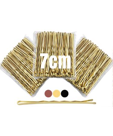 Mbmomnus 150pcs Bobby Pins Blonde 7cm/2.75in Hair Grips Hair Pins Long Kirby Grips Hair Clips for Women Girls Hair Accessories Ideal for All Types Makeup & Hair Styling 7cm-150Pcs Gold - Buy Online on GoSupps.com