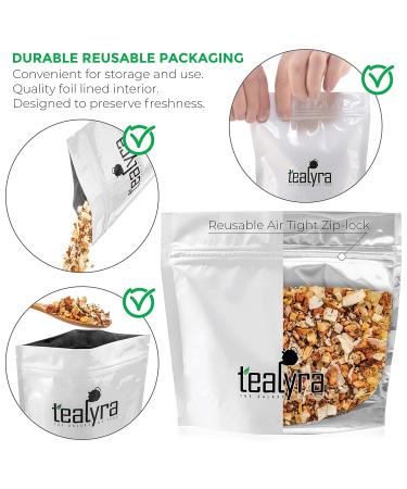 Tealyra Tropical Banana Coconut Rooibos Red Tea 4oz - Herbal Fruity Loose Leaf Tea - Caffeine Free - Buy Online on GoSupps.com