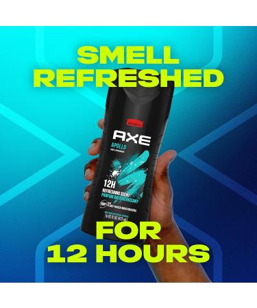 AXE Body Wash for Men - Apollo Sage & Cedarwood | Long Lasting Freshness & Odor-Busting Prebiotics | 16 oz International Shipping Available - Buy Online on GoSupps.com