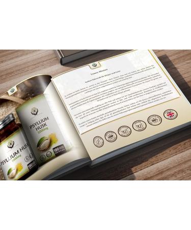 En Psyllium Peel Capsules | 180 Vegan Tablets | Ground Flea Seeds | 1000mg Psyllium Husk Fiber | Gluten & Dairy Free Supplement - Buy Online on GoSupps.com