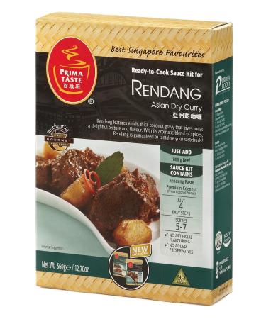 Prima Taste Ready-to-Cook Sauce Kit for Rendang Asian Dry Curry 360 g - Buy Online on GoSupps.com