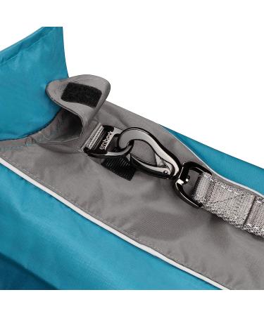 Embark Adventure Dog Raincoat - Lightweight Waterproof Reflective Jacket for Dogs (Medium Blue) - Buy Online on GoSupps.com