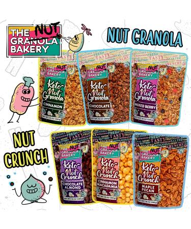 The Granola Bakery Cinnamon Chocolate Berry Nut Keto Granola Cereal 10 oz (Pack of 3) | Low Carb, Sugar Alcohol Free Snack - Buy Online on GoSupps.com