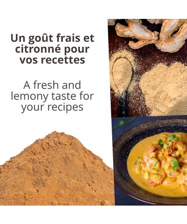  Khla Khla - Organic Ginger Powder - 180g Bag Ground Ginger from Vietnam - Cooking & Baking Ingredient Meats Fish - Buy Online on GoSupps.com