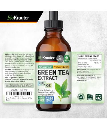 BIO KRAUTER Green Tea Tincture 4 Fl. Oz. & Liver Support 60 Gummies - Buy Online on GoSupps.com