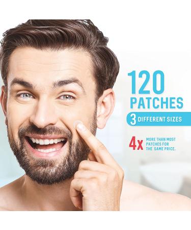 Hydrocolloid Acne Patches (120 Pack) with Tea Tree Oil - Pimple Stickers for Healing Acne - Zit Patch Treatment - Buy Online on GoSupps.com