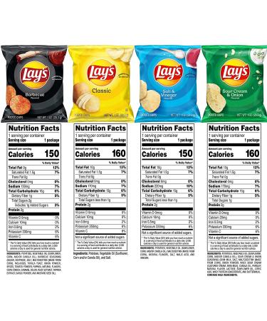 Lay's Potato Chip Variety Pack - 40ct, 1 oz Bags (Pack of 40) - Buy Online on GoSupps.com