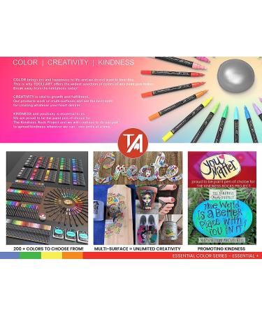 Acrylic Paint Markers Paint Pens Assorted Vibrant Colors - Non Toxic, Quick Dry, Multi-Surface | Extra Fine Tip for Rock, Canvas, Glass, Wood, Ceramic, Fabric, Metal | Lightfast Art Supplies - Buy Online on GoSupps.com