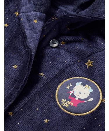 Buy Schiesser Girls Cat Zoe Bathrobe 92 - Night Blue | International Shipping Available - Buy Online on GoSupps.com