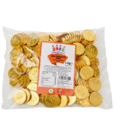 Milk Chocolate Coins - 1kg bag Approx 180 coins