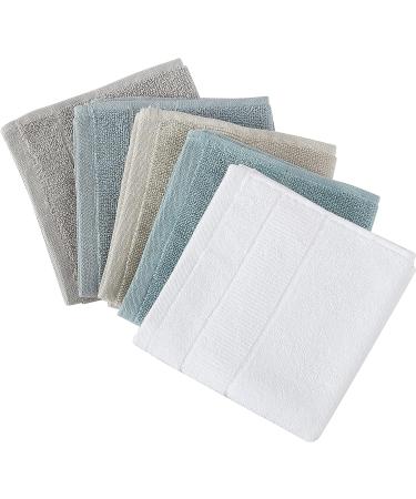 Tommy Bahama Island Retreat White 12pc Washcloths Set - Absorbent & Fade-Resistant Cotton Towels for Fashionable Bathroom Decor - Buy Online on GoSupps.com