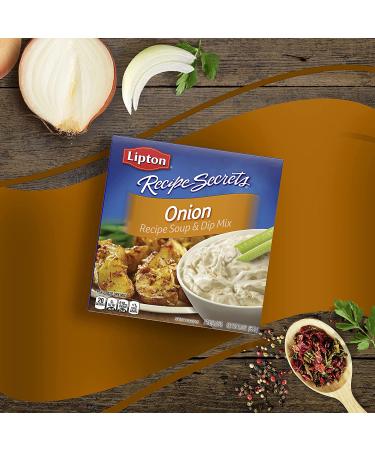 Lipton Recipe Secrets Soup and Dip Mix For a Delicious Meal Onion Great With Your Favorite Recipes Dip or Soup Mix 2 oz Pack of 6 - Buy Online on GoSupps.com