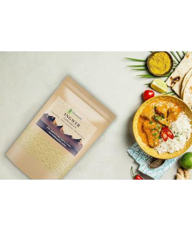 Gourmetia Ground Ginger Powder 200g - 100% Natural Ginger Root for Tea & Cooking - Buy Online on GoSupps.com
