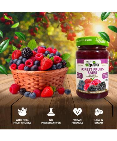 NutroGusto Jams Fruit Preserve Spread 290 g (Forest Fruit) - Buy Online on GoSupps.com